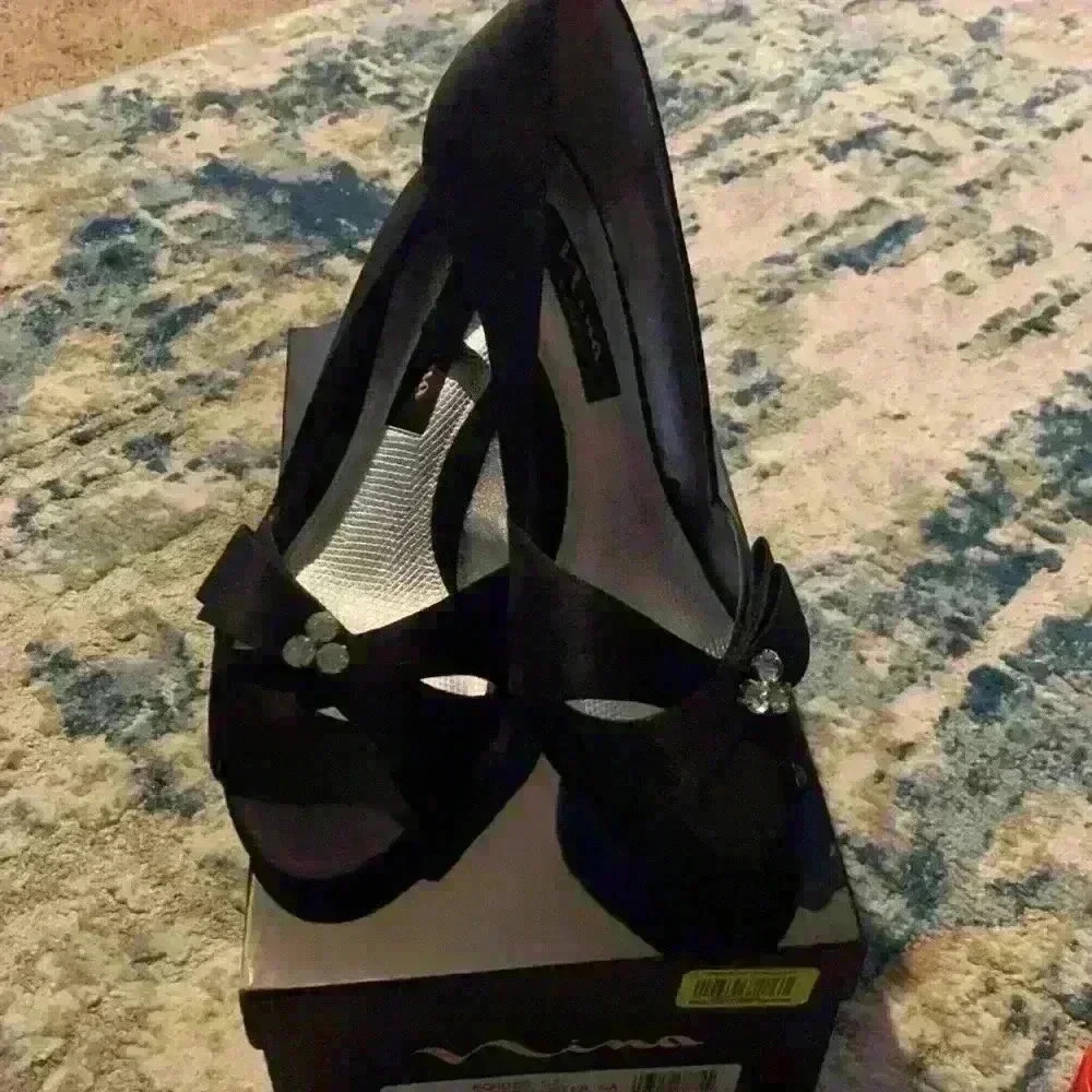 Nina Black Luster shoes